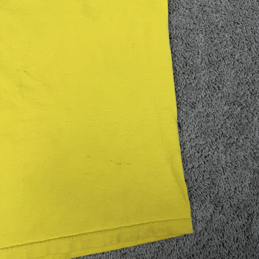 VTG Volcom Shirt Mens L Yellow Stone Logo Skateboarding Neck Cotton Regular Fit - Picture 10 of 15